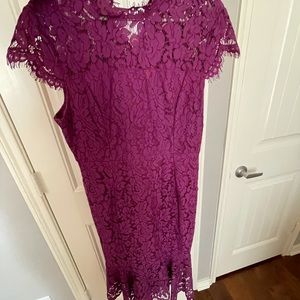 Beautiful fuchsia lace dress